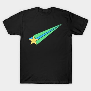 green and blue Starfall T-Shirt